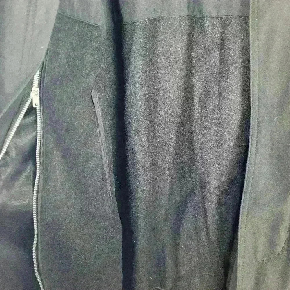 Ralph Lauren Trench Coat Black Jacket Sz 42R - Picture 8 of 14